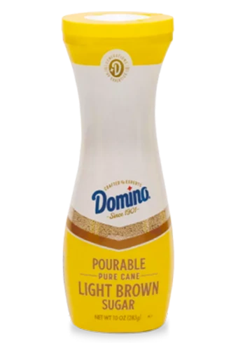 domino pourable light brown sugar flip top canister